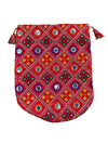 Red Phulkari Pouch