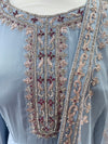 Georgette Anarkali Blue