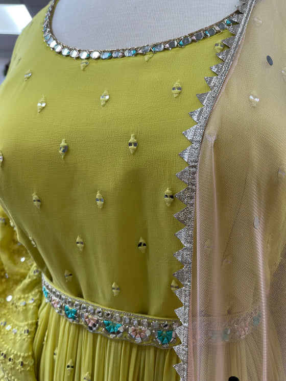 Nyrah Cut Anarkali Yellow