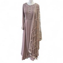  Georgette Anarkali Mauve