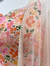 Printed Georgette Anarkali Peach