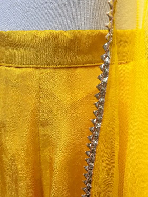 Silk Skirt with Dupatta Yellow