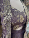 Peplum Jacket Sharara Suit Lilac