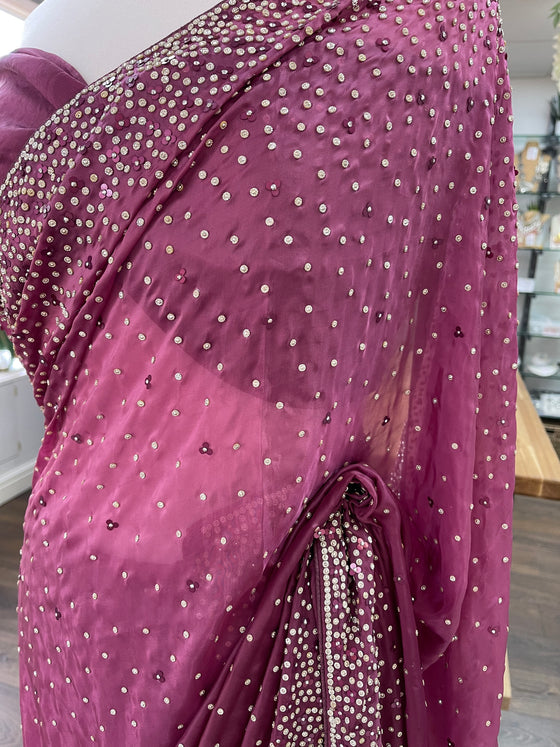 Silk Sari Plum