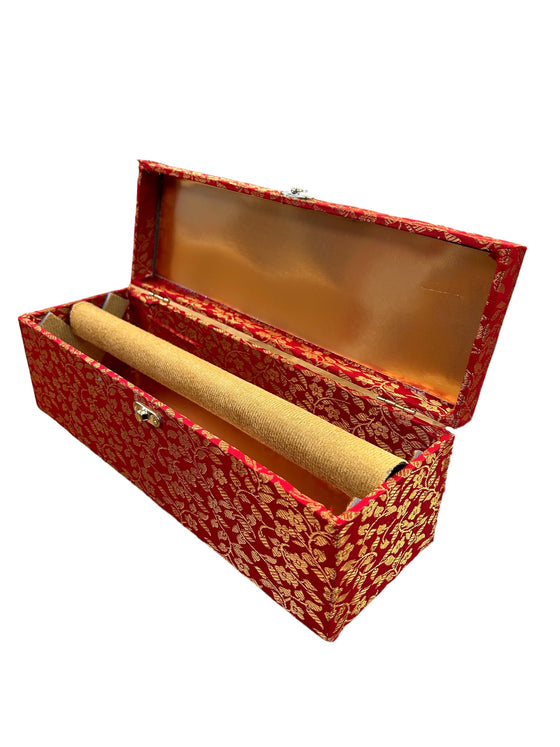 Red Brocade Bangle Box