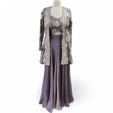  Peplum Jacket Sharara Suit Lilac