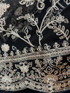 Esha Embroidered Georgette Anarkali Black
