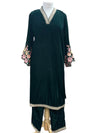 Velvet Trouser Suit Emerald Green