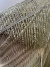 Sage Embroidered Net Sari