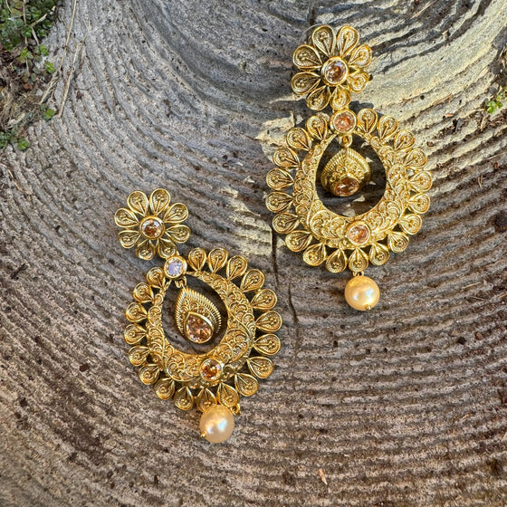 Rustic Gold Earrings