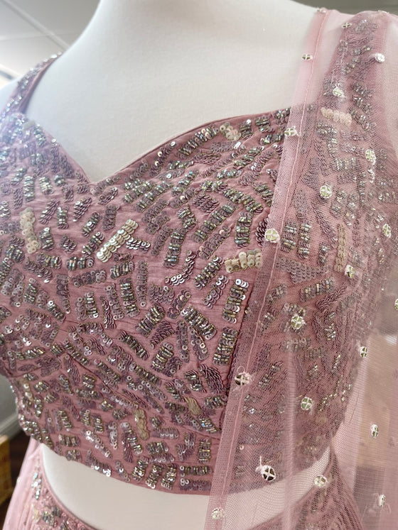 Mahobat Mauve Lengha