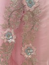 Sophia Organza Sari Pink