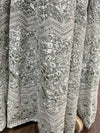 Embroidered Sharara Suit with a Shrug Sage Green