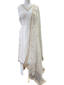  Silk Pajami Suit Ivory