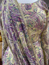 Printed Gararah with Pallu Lilac