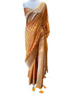 Ankita Banarsi Silk Sari Orange