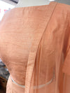 Georgette Embroidered Lengha Peach