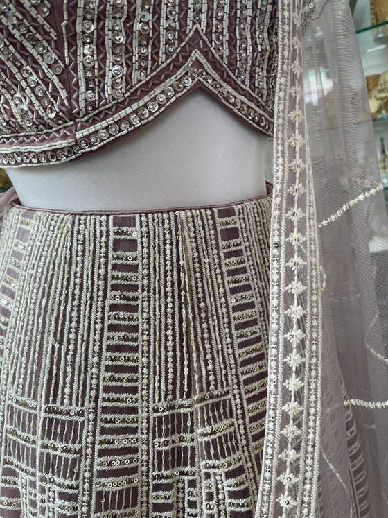 Sapphire Mauve Lengha