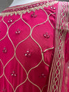 Gotta Embroidered Sharara Suit Pink