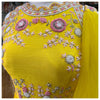 Yellow Georgette Embroidered Gown