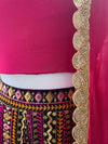 Embroidered Lengha Pink