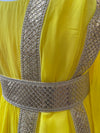 Organza Anarkali Yellow