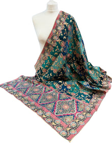  Banarsi Teal Dupatta