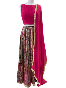  Embroidered Lengha Pink