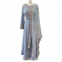  Georgette Anarkali Blue