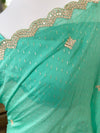 Daisy Organza Sari Ocean