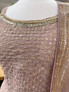 Sequin Gharara Suit Nude