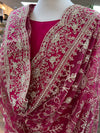Esha Embroidered Georgette Anarkali Pink
