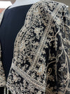 Esha Embroidered Georgette Anarkali Black