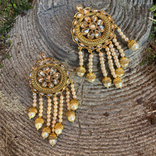  Polki Pearl Earrings With Pearl Layers