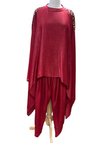  Kaftan Suit Deep Red