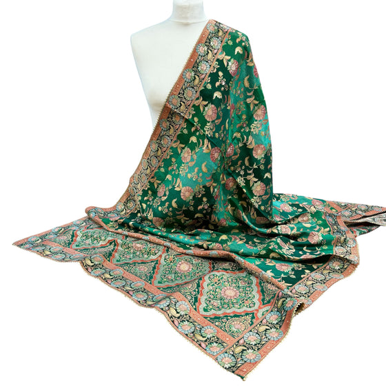 Banarsi Green Dupatta