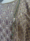 Thread Embroidery Sharara Suit Lilac