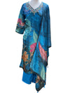 Tissue Crepe Printed Trouser Suit.