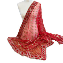  Red Net Dupatta