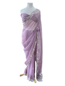  Sofia Organza Sari Lilac