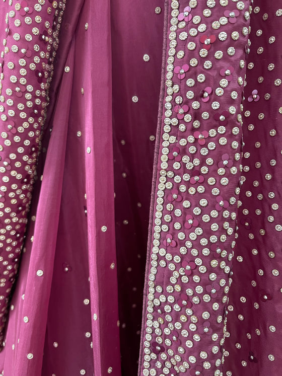 Silk Sari Plum