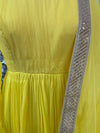 Organza Anarkali Yellow