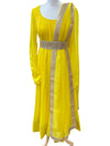 Organza Anarkali Yellow