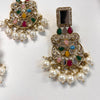 Multi Mirror Earring Tikka Set