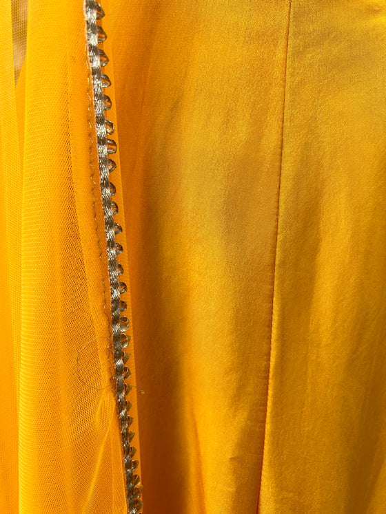 Plazo and Dupatta Set Mustard