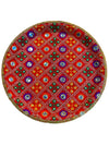 Red Phulkari Presentation Tray