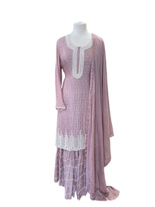  Gharara Suit Mauve