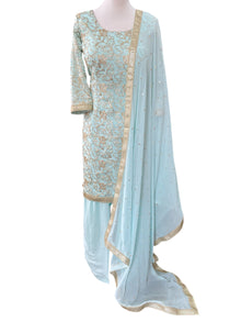  Gotta Detail Salwar Suit Blue