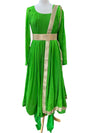 Organza Anarkali Green