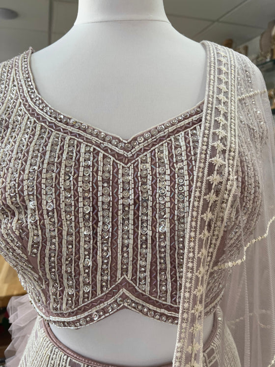 Sapphire Mauve Lengha